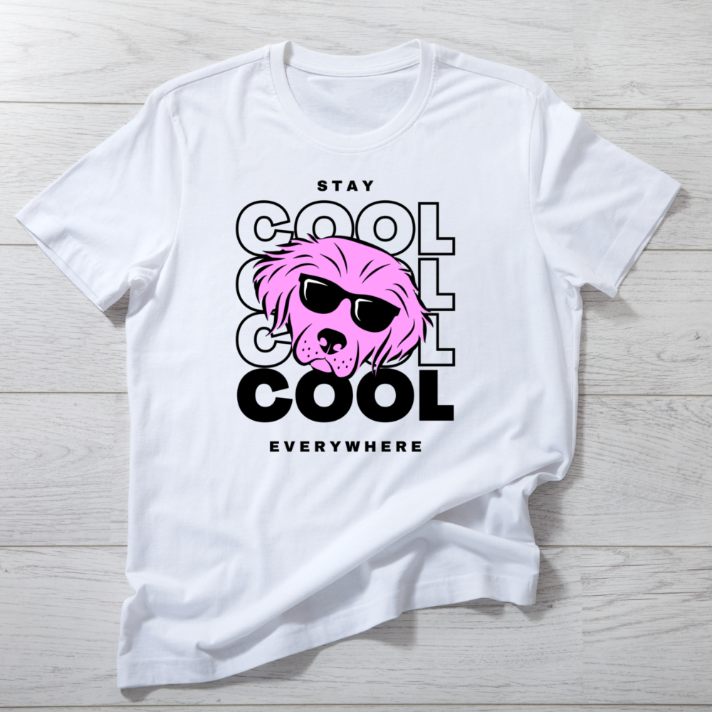 Stay Cool Everywhere- Men and Women Dog Tshirt - Image 2