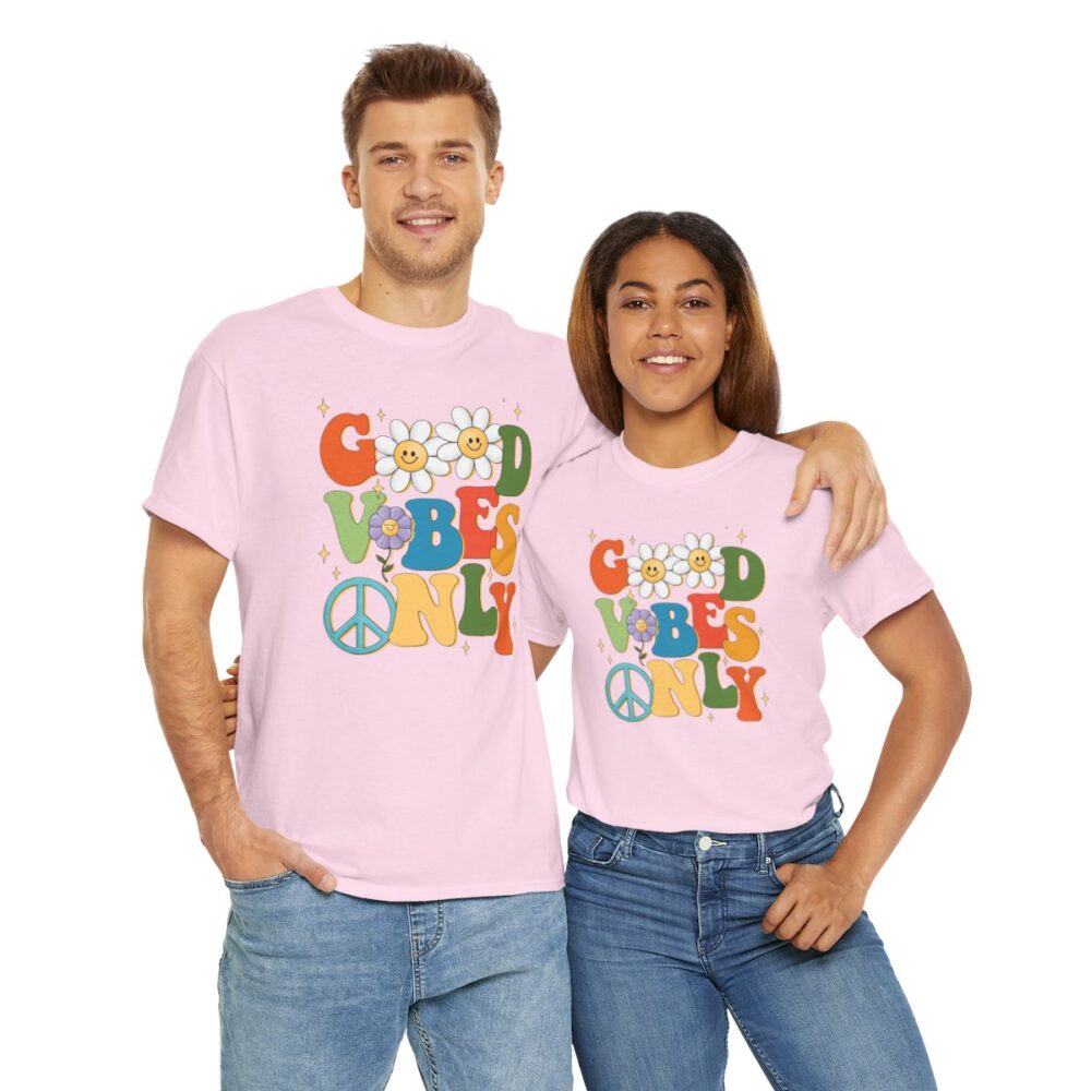 Good Vibes Only- Soft Cotton Tee for Men and Women - Image 21