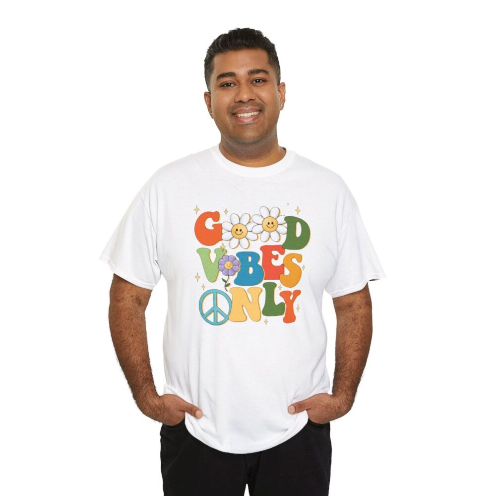 Good Vibes Only- Soft Cotton Tee for Men and Women - Image 14