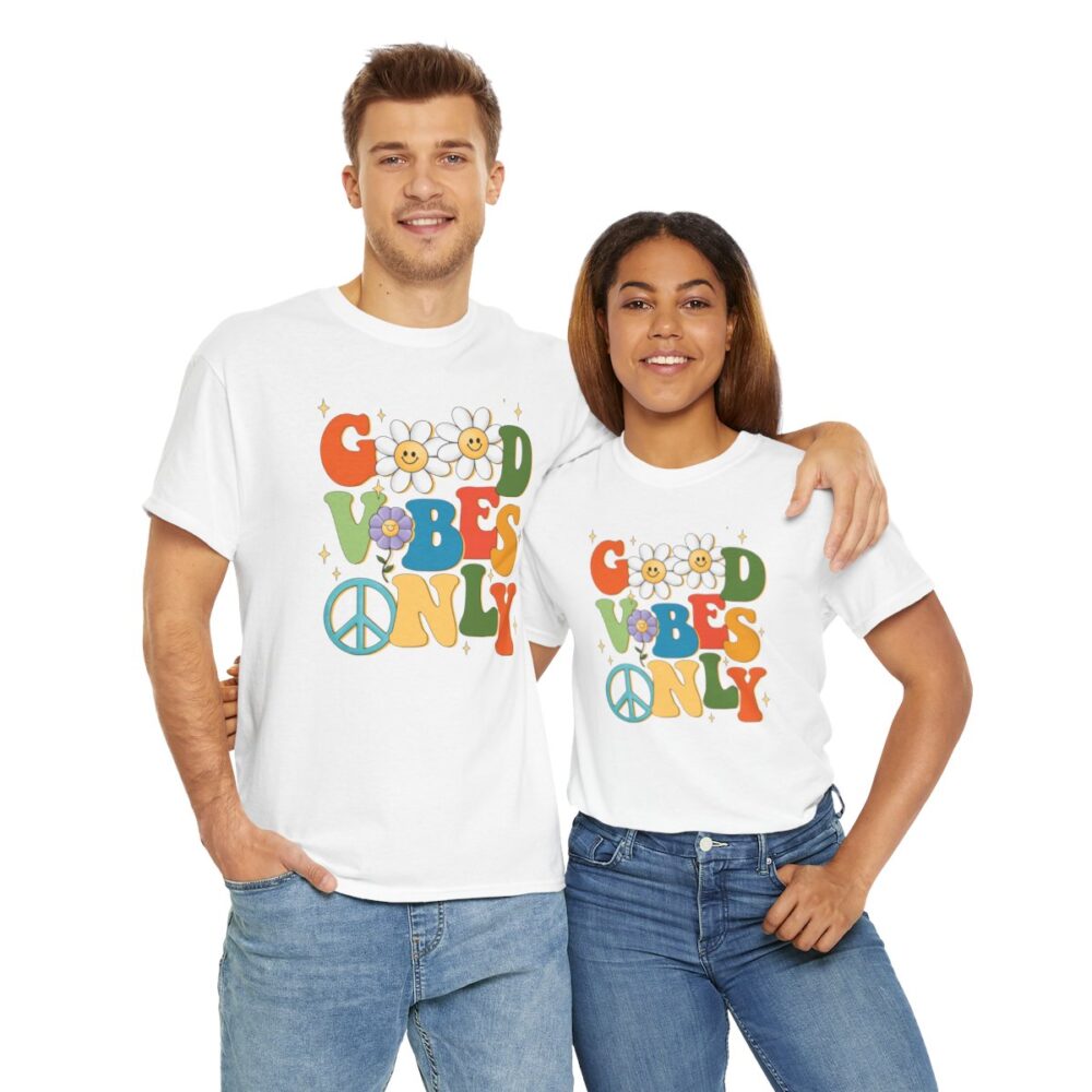 Good Vibes Only- Soft Cotton Tee for Men and Women - Image 16