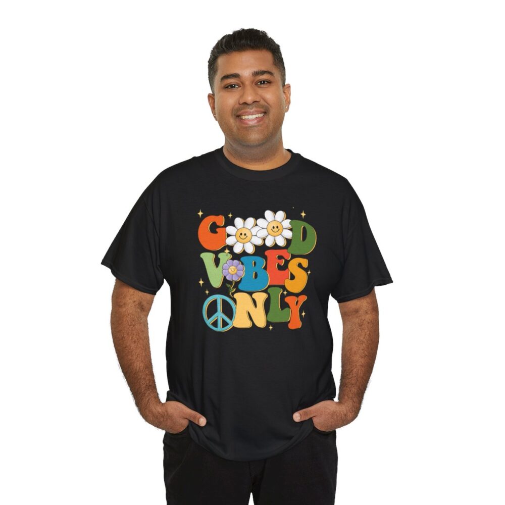 Good Vibes Only- Soft Cotton Tee for Men and Women - Image 6