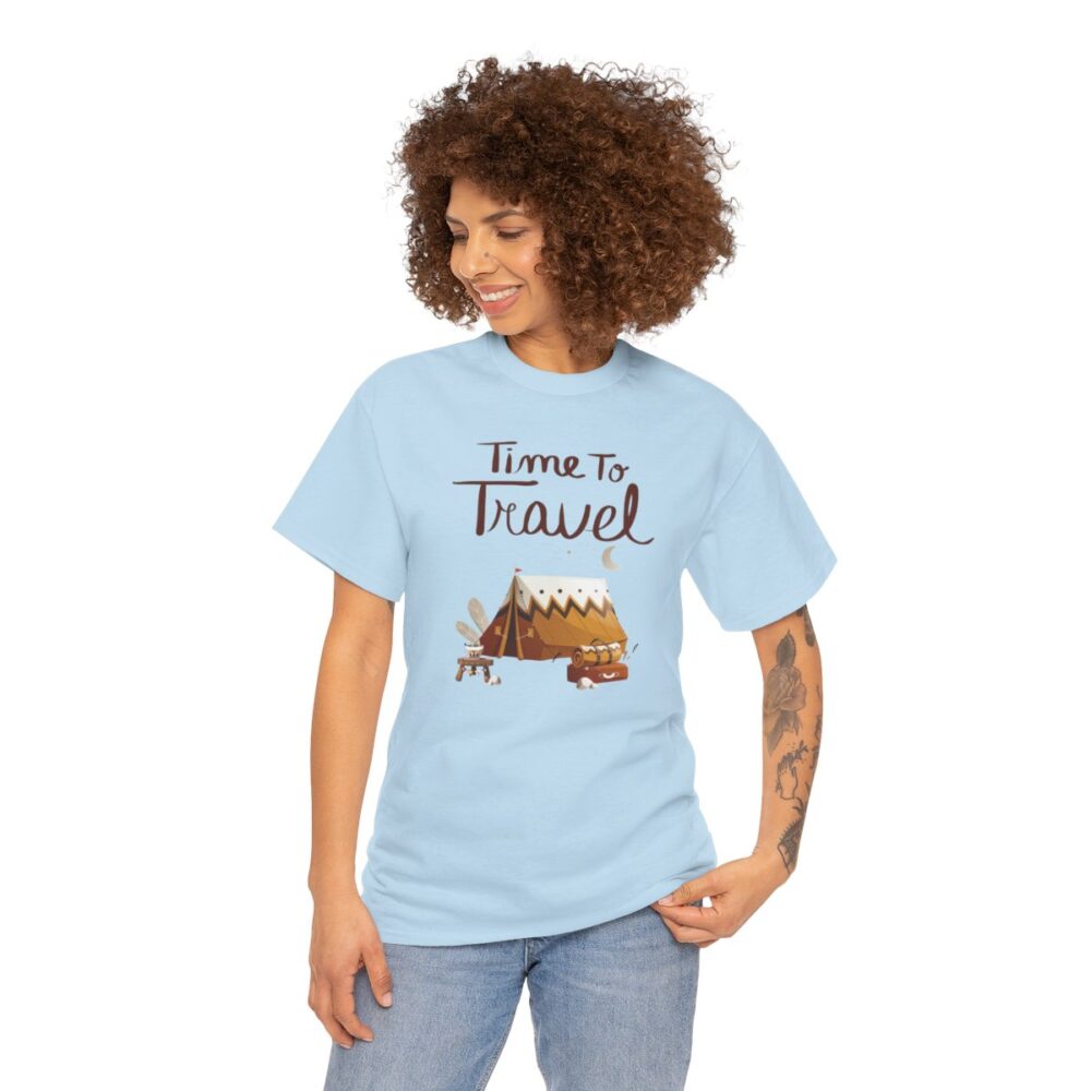 Time to Travel- Cotton Tee/Tshirt for Men and Women - Image 4