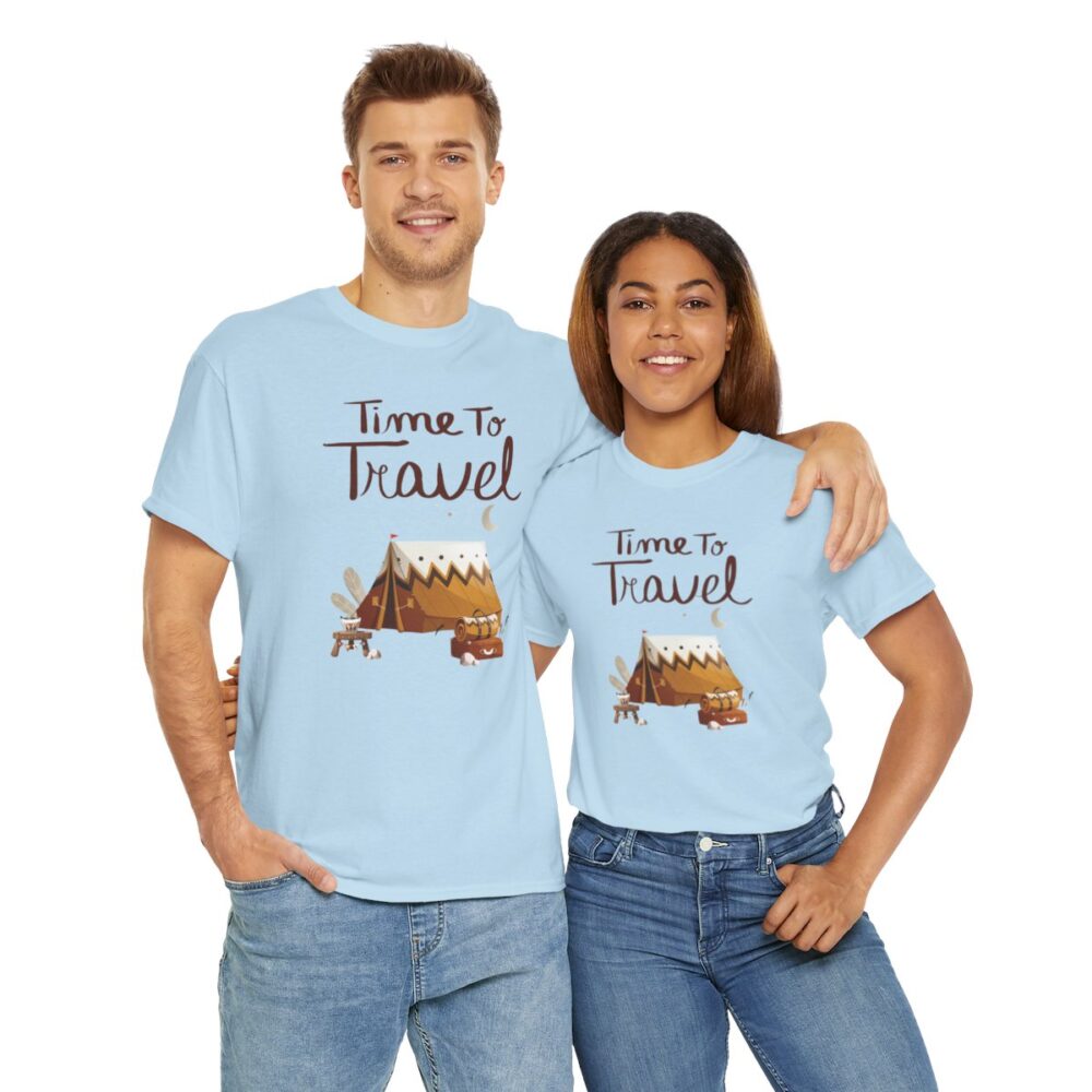 Time to Travel- Cotton Tee/Tshirt for Men and Women - Image 8