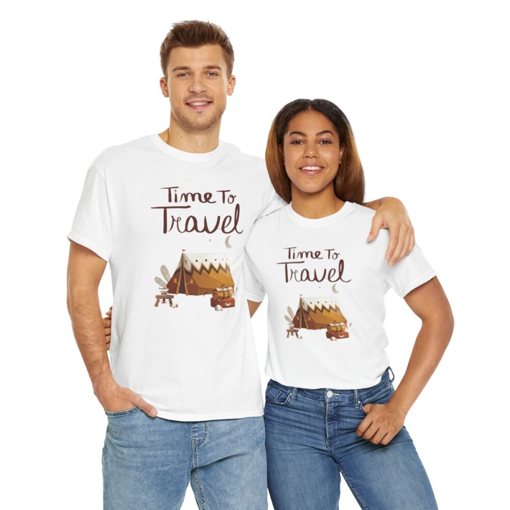 Time to Travel- Cotton Tee/Tshirt for Men and Women - Image 15