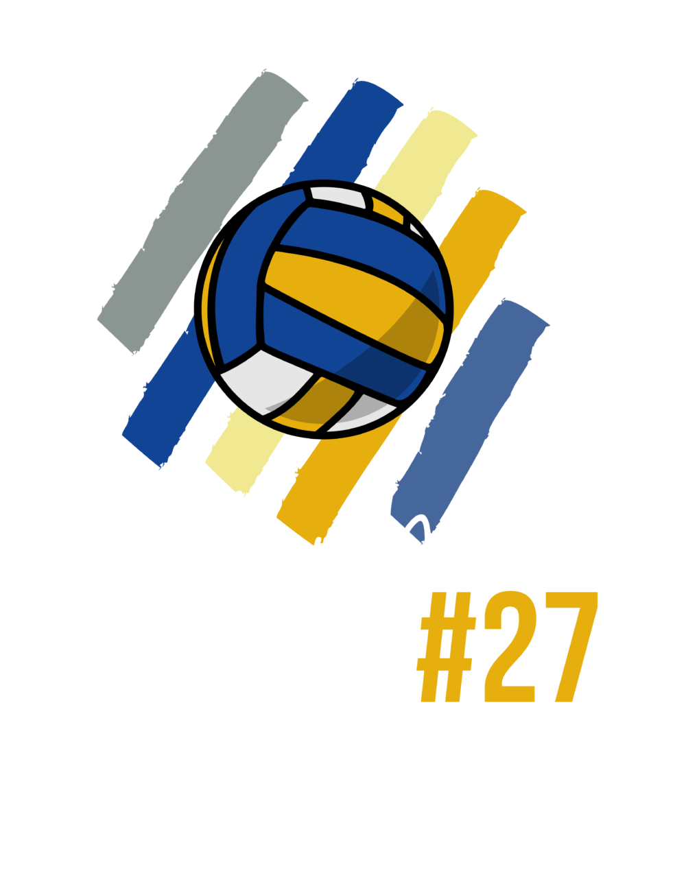 Volley Ball T-shirt- Cotton Tee for Men and Women - Image 2